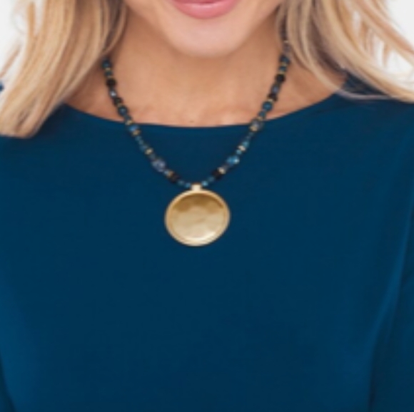 Chico's Nova Short Pendant Necklace - Picture 1 of 8